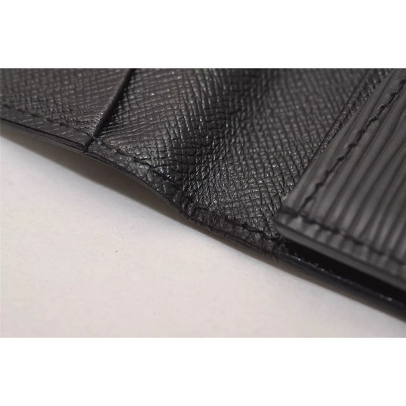 Auth Louis Vuitton Epi Enveloppe Carte De Visit Card Case Black  LV 8560J - Picture 11 of 12